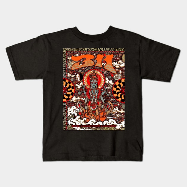 311 rock band tour Kids T-Shirt by TRIOKURNIA